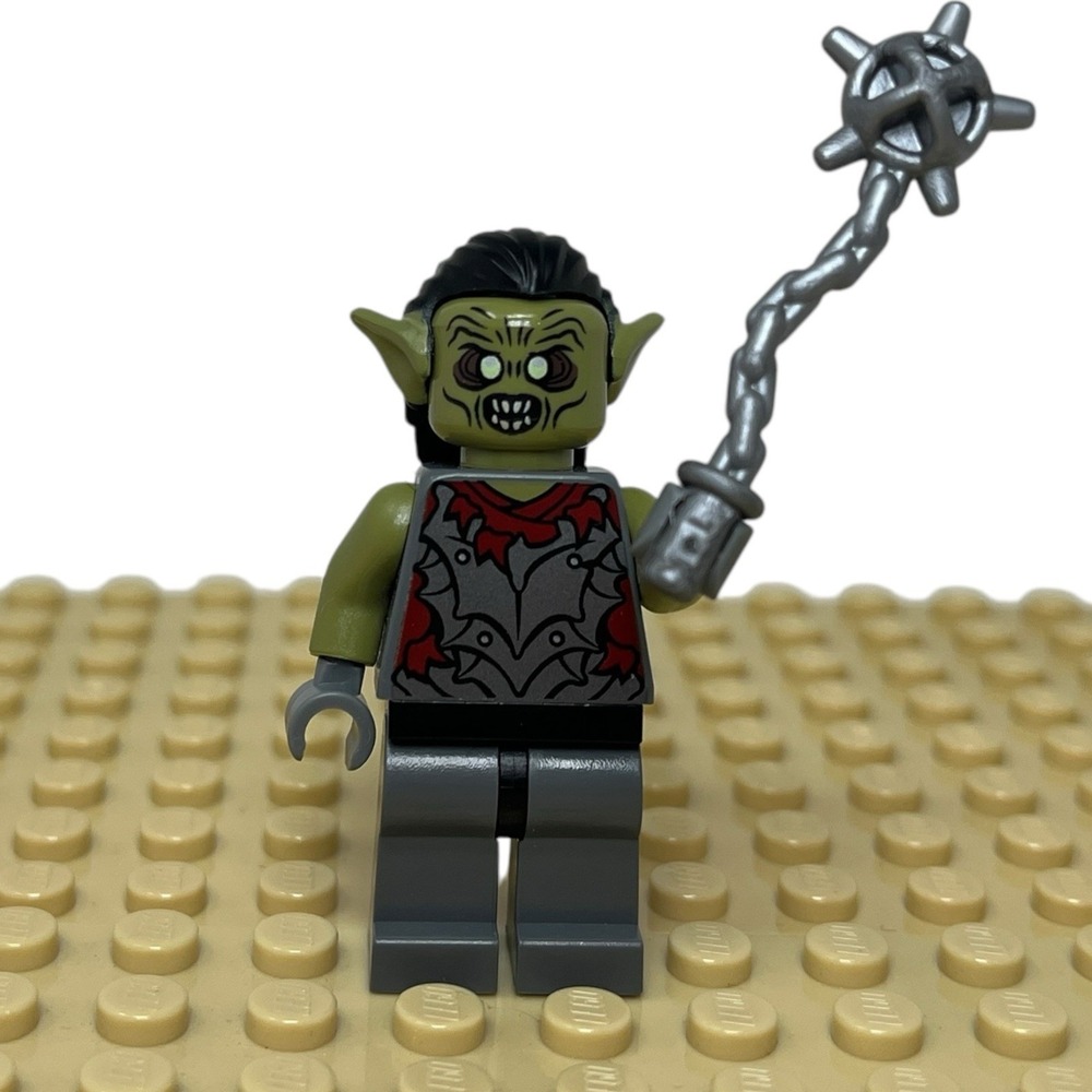 Lego Moria‎ Orc Olive Green Minifigure Lord of the Rings 9473 lor011 Authentic